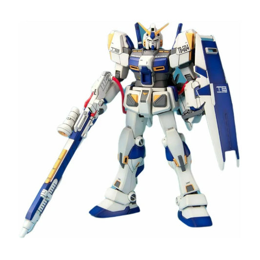 Bandai MG 1/100 RX-78-4 Gundam G04 model kit fully assembled with Hyper Beam Rifle and shield