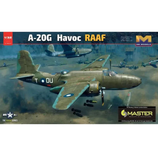 Hong Kong Models 1/32 A-20 Havoc RAAF (Master Version) Plastic Model Kit Display.