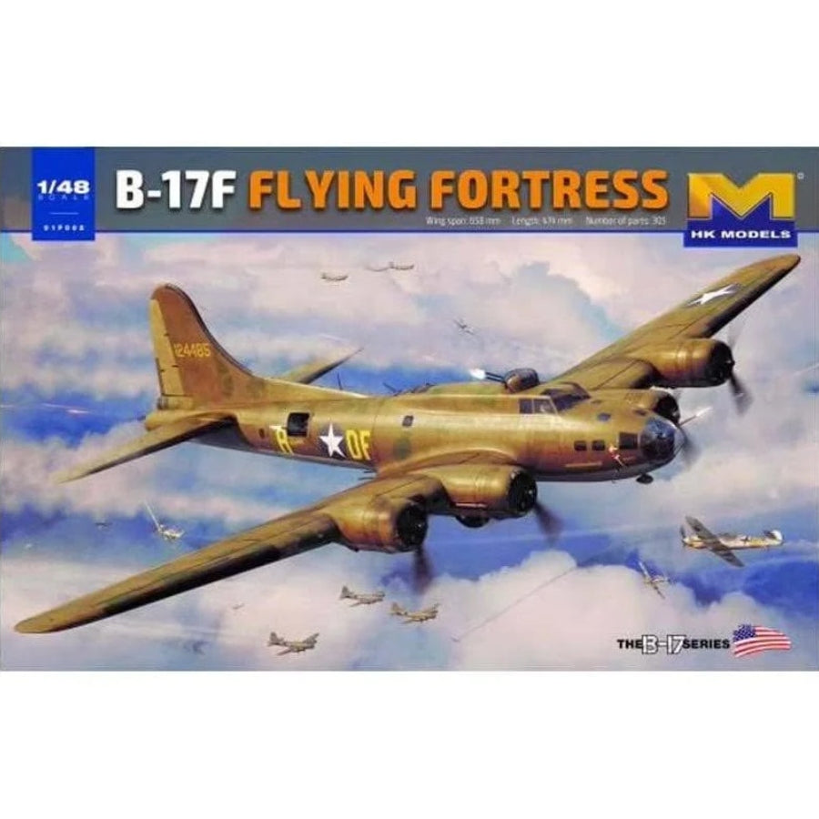 Hong Kong Models 1/32 B-17F Flying Fortress (HKM01F002) Plastic Model Kit Display.