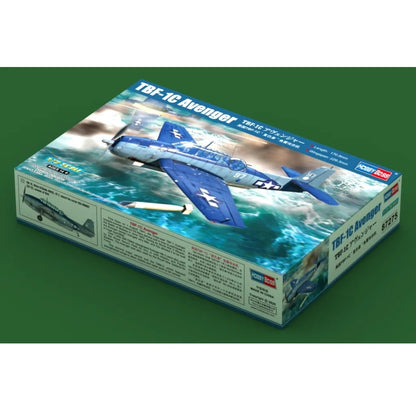 HobbyBoss 1:72 TBF-1C Avenger plastic aircraft model kit box.