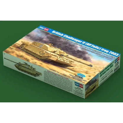 HobbyBoss 1:48 British Challenger II Op Telic Iraq 2003 plastic model kit HB84853 box.