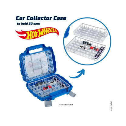 Hot Wheels Collection Carry Case – 30 car storage and display box with handle, plastic design