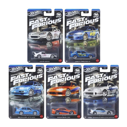 Hot Wheels Fast & Furious Graphic Remix 2025 Mix 4L 1:64 Cars