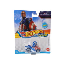 Hot Wheels RacerVerse 2025 die‑cast vehicles with non‑removable character figures from Disney, Marvel and more in blister packaging.