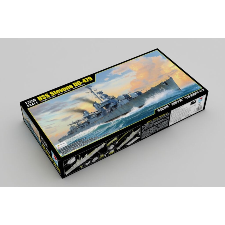 I Love Kit USS Stevens DD-479 1:350 scale ship model kit 65308 box.