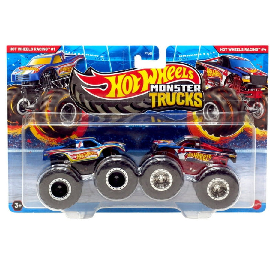 Hot Wheels Monster Trucks 1:64 Demo Doubles – 2-Pack Assorted Trucks