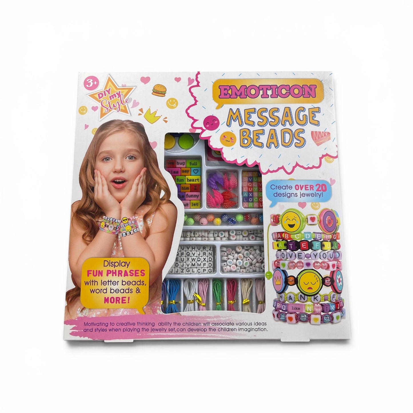 DIY Emoji Message Beads – Customisable Jewellery Craft Kit