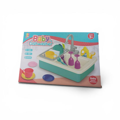 Baby Dishwasher Play Set – Pretend Kitchen Washing Toy for Kids
