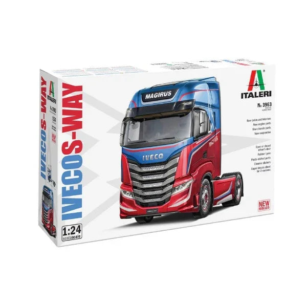 Italeri 1:24 Iveco S-Way 3963S truck plastic model kit modern European transport truck scale model