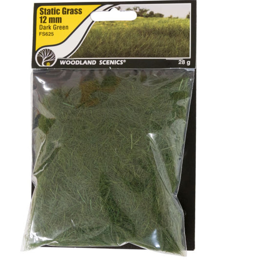Woodland Scenics Static Grass 12mm Dark Green
