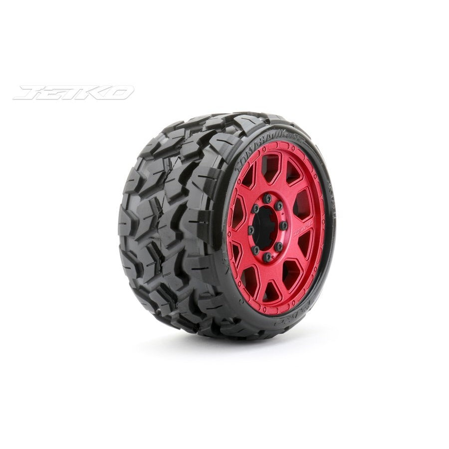 Jetko 1/8 SGT 3.8 EX-TOMAHAWK Tyres (Claw Rim/Med Soft/Belted/17mm 0 o/s)