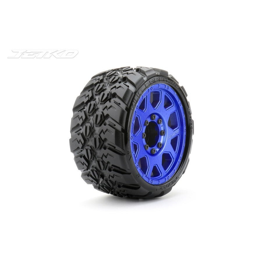 Jetko 1/8 SGT 3.8 EX-KING COBRA Tyres (Claw Rim/Med Soft/Belted/17mm 0 o/s)