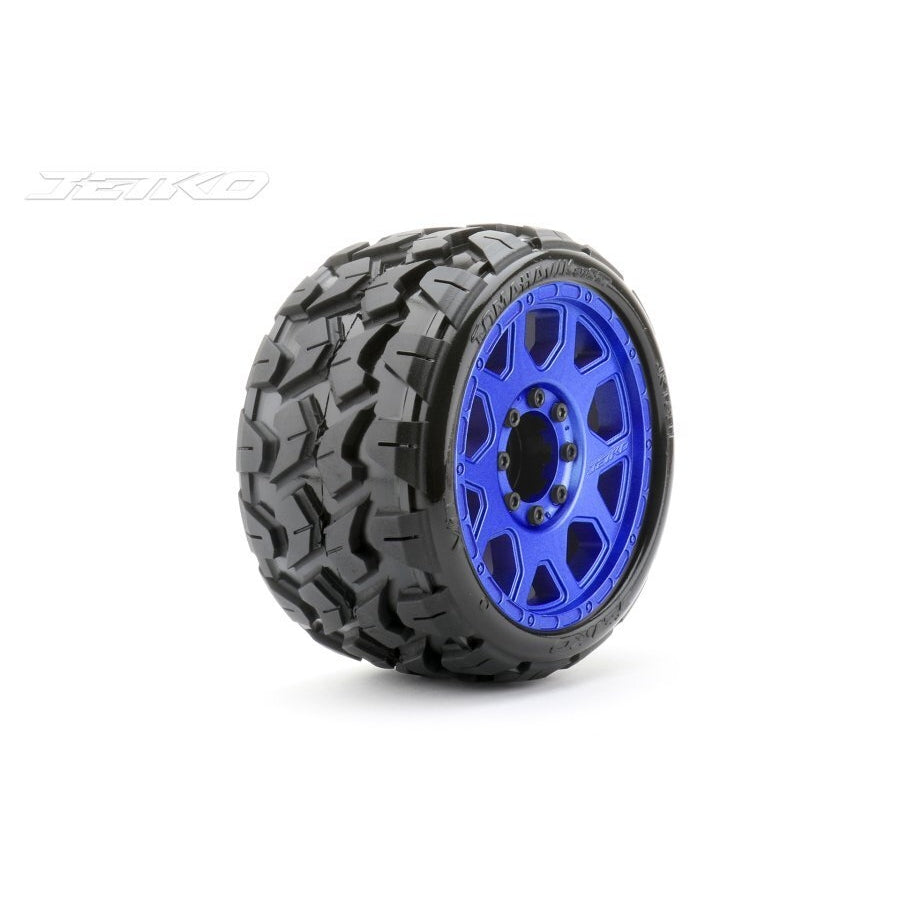 Jetko 1/8 SGT 3.8 EX-TOMAHAWK Tyres (Claw Rim/Med Soft/Belted/17mm 0 o/s)