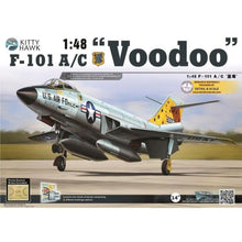 Kitty Hawk 1/48 F-101 A/C Voodoo KH80115 plastic model aircraft kit box.