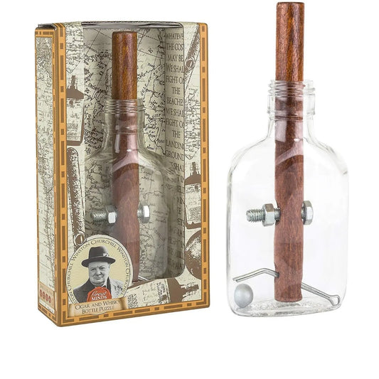 Great Minds Churchill's Cigar And Whisky Bottle Puzzle