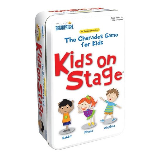 Charades Kids on Stage in a Tin