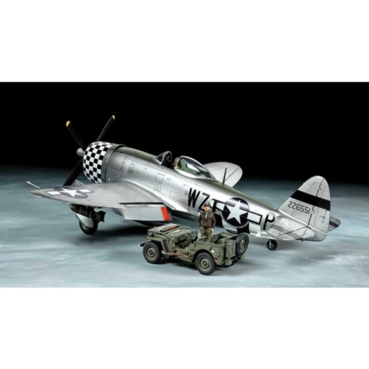 Tamiya P-47D Bubbletop & 4x4 LV 1:48 Plastic Model Kit