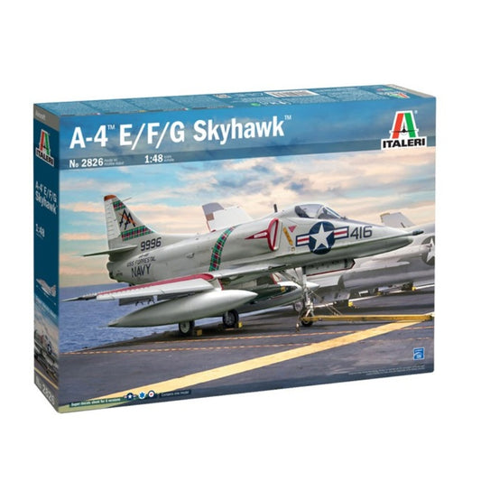 Italeri 1/48 Scale A-4 E/F/G Skyhawk *AUST Decals* Plastic Model Kit – 2826