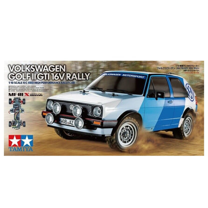 Tamiya RC 58714 1:10 VW Golf Mk2 GTI 16V Rally MF-01X RC Model Car Kit 4WD