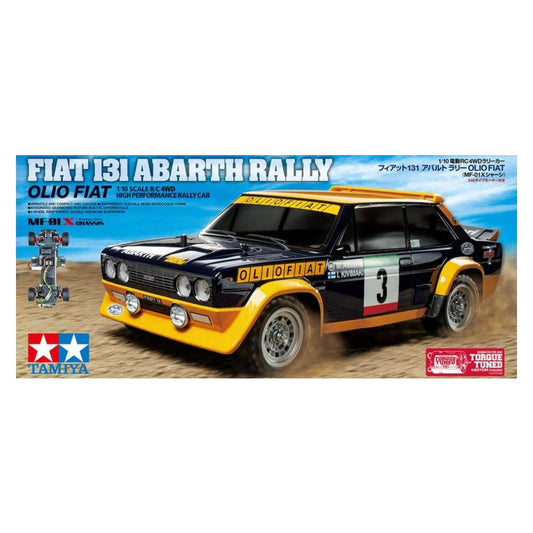 Tamiya 58723 Fiat 131 Abarth Rally Olio Fiat MF-01X 1/10 RC Car Kit