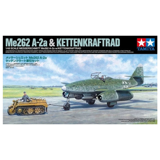 Tamiya - 1/48 Messerschmitt ME262 A-2A with Kettenkraftrad - 25215