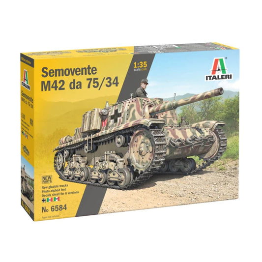 Italeri 6584 Semovente M42 da 75/34 1:35 Scale Plastic Model
