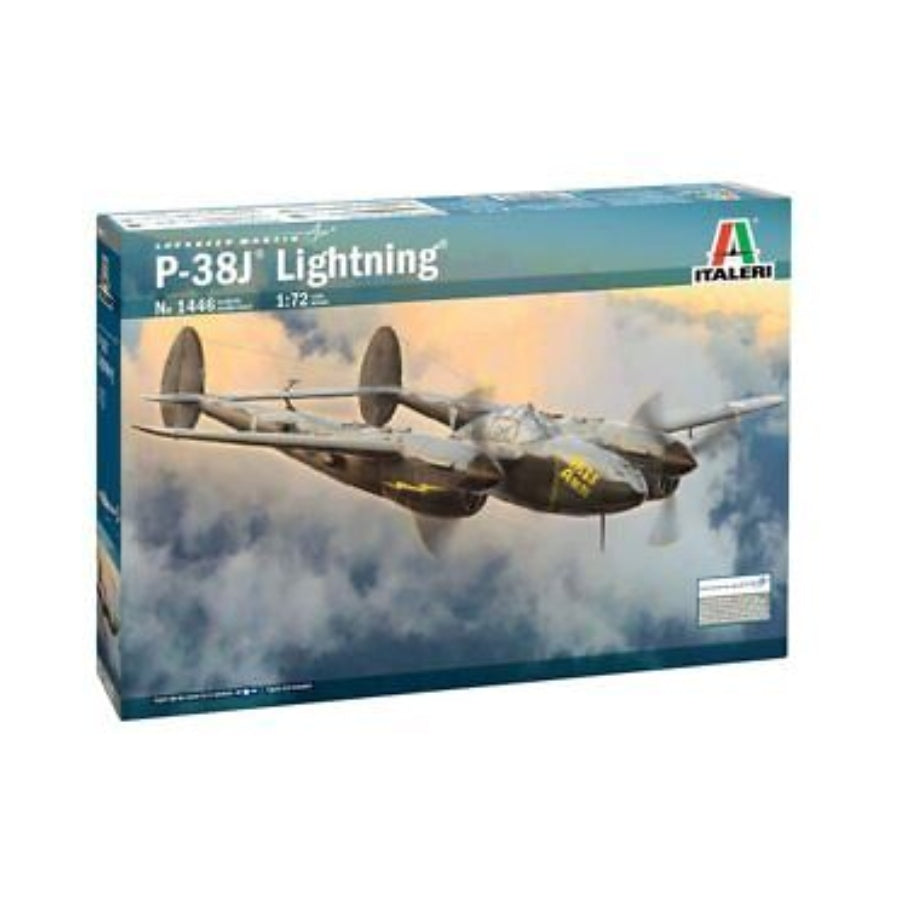 Italeri 1446 1/72 P-38j Lightning Plastic Model Kit