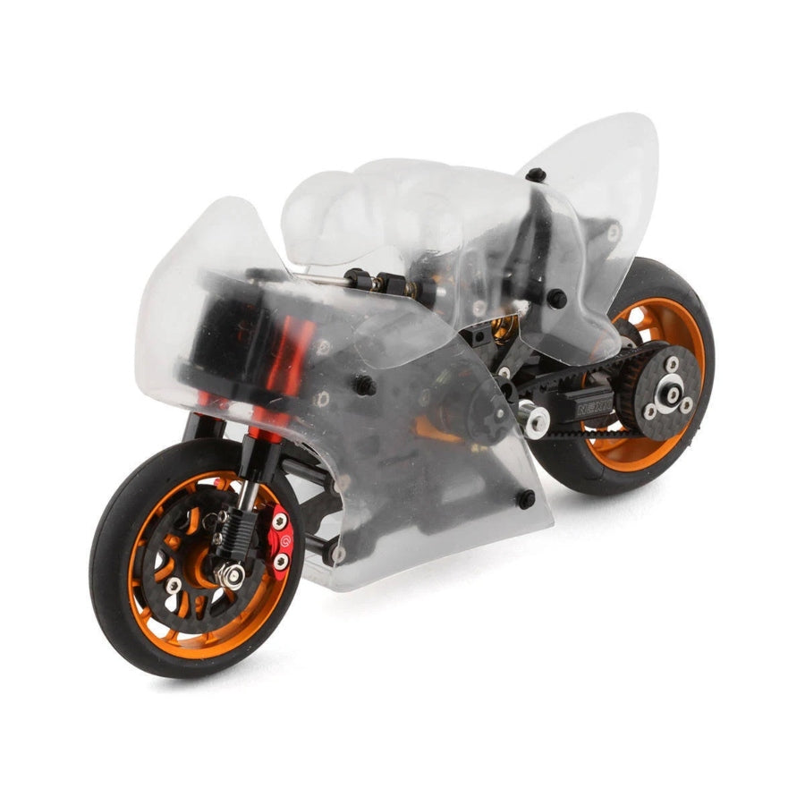Nexx Bike Jaguar NX-289 1/12 RC Motorcycle – brushless motor and servo system, gyro stabilised radio-controlled bike for racing and stunt performance.