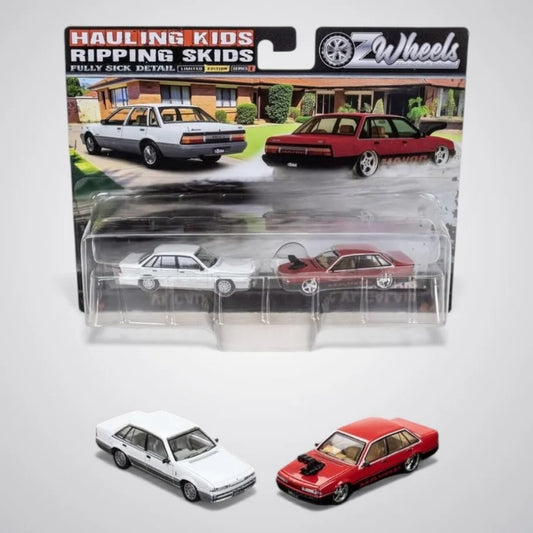 Oz Wheels 1/64 Holden VL Calais Twin Pack diecast collectible model cars.