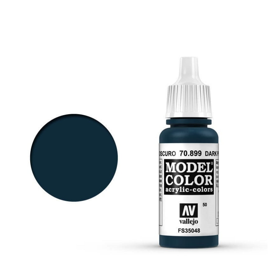 Vallejo Model Colour #050 Dark Prussian Blue 17 ml Acrylic Paint