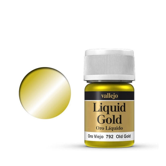 Vallejo Model Colour Metallic Old Gold (Alcohol Base) 35 ml Acrylic Paint
