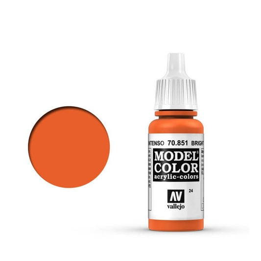 Vallejo Model Colour #024 Bright Orange 17 ml Acrylic Paint
