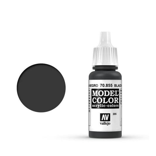 Vallejo Model Colour #205 Black Glaze 17 ml Acrylic Paint