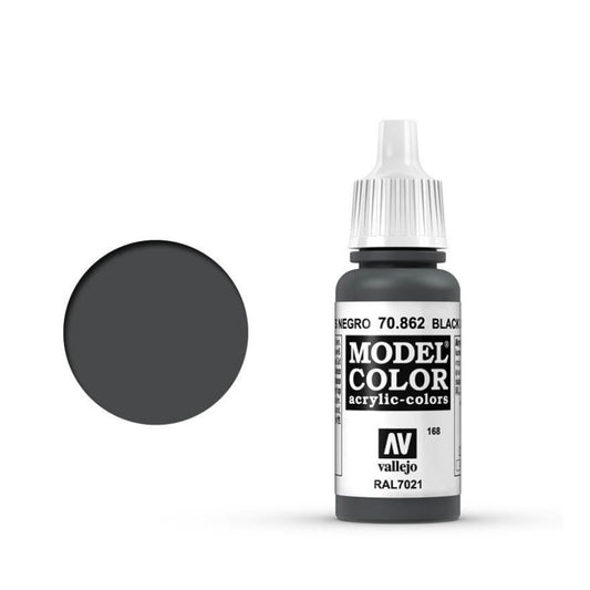 Vallejo Model Colour #168 Black Grey 17 ml Acrylic Paint