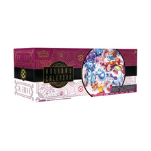 Pokémon TCG Holiday Calendar 2025 – festive countdown gift set with booster packs, promo cards, and Pokémon surprises.