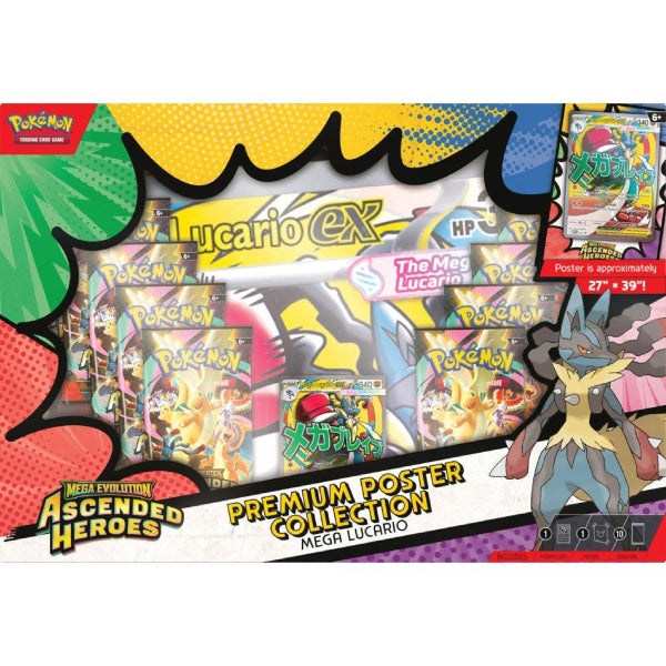 Pokemon TCG Ascended Heroes Premium Poster Collection ME2.5