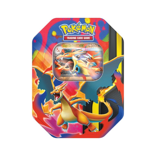 Pokémon TCG Mega Charizard ex collectible tin assorted styles.