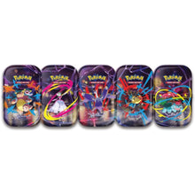 Pokémon Mega Heroes Mini Tins Singles – collectible Pokémon TCG tins with booster packs and artwork.