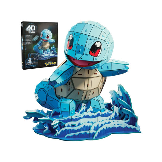 Assembled 4D Build Squirtle 3D foam puzzle model with curled tail and display-worthy pose