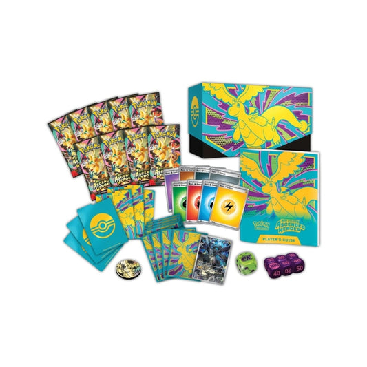 Pokémon Mega Evolution Ascended Heroes Elite Trainer Box sealed box.