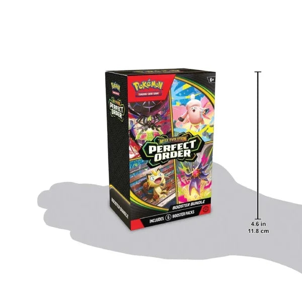 Pokémon TCG Perfect Order Booster Bundle sealed box.