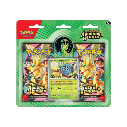 Pokémon Ascended Heroes 2-Pack Blister assorted styles booster pack set.