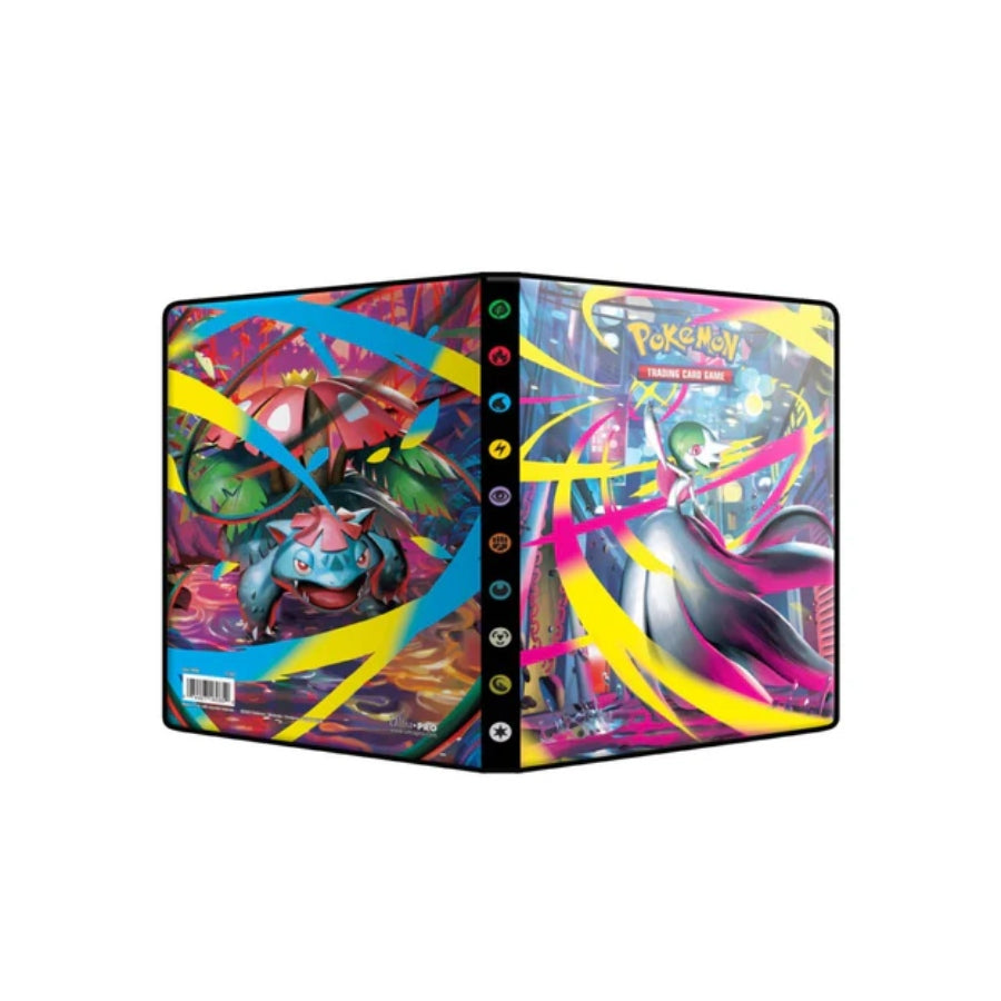 Pokémon TCG 4-Pocket Portfolio – Mega Evolution card binder for storing and displaying Pokémon trading cards.