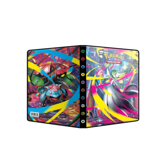 Pokémon TCG 4-Pocket Portfolio – Mega Evolution card binder for storing and displaying Pokémon trading cards.