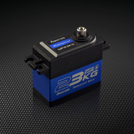 Power HD WP-23KG Coreless Servo PHD-WP-23KG – waterproof high-torque RC servo with titanium and steel gears.