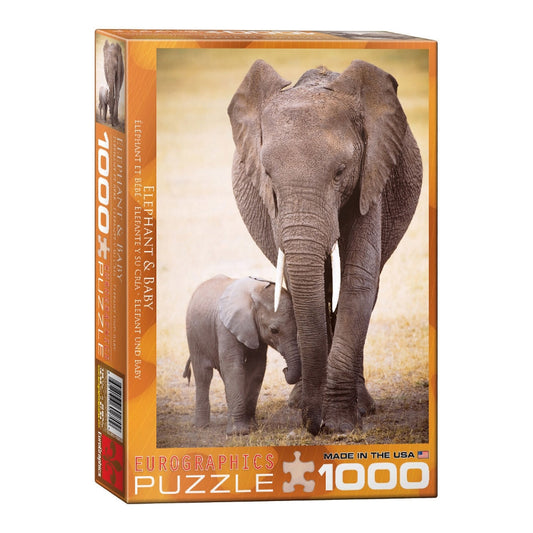 Eurographics - Elephant & Baby Puzzle 1000pc
