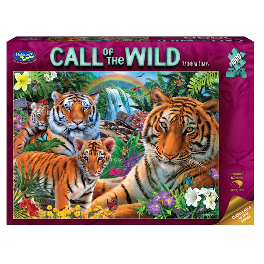 Holdson - Call of the Wild - Rainbow Tigers Puzzle 1000pc