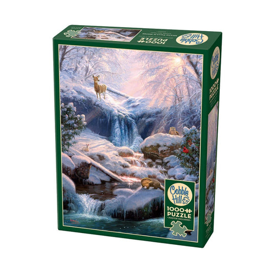 Cobble Hill - Mystic Falls In Winter Puzzle 1000pc