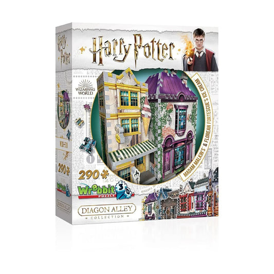 3D Harry Potter Madam Malkins & Florean Fortescue's Ice Cream 290pc Puzzle