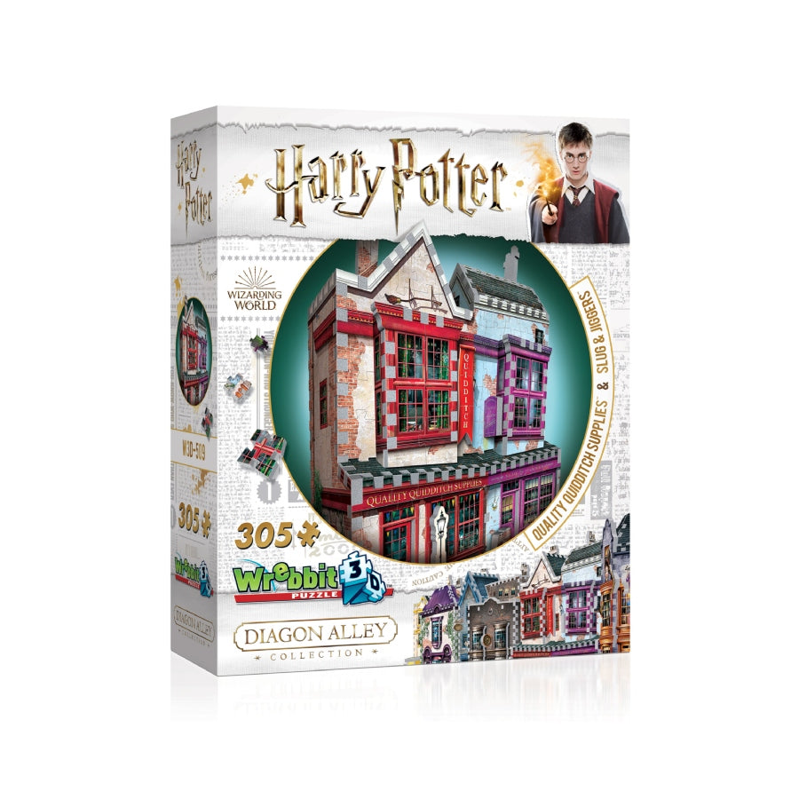 3D Harry Potter Quality Quidditch Supplies and Slug and Jiggers 305pc Puzzle